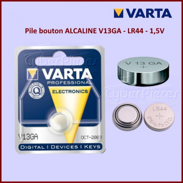 Pile bouton ALCALINE LR44 1,5V - Composants électriques
