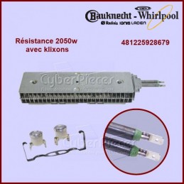 Résistance 2050W Whirlpool 481225928679 CYB-012751