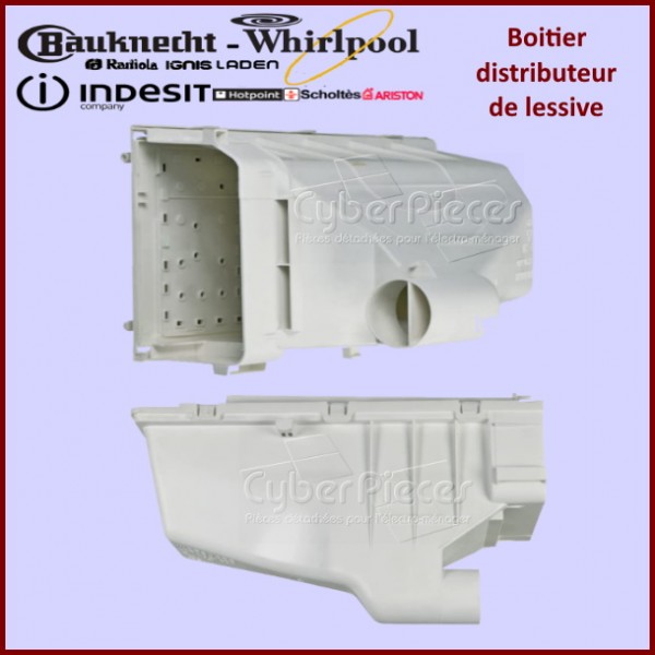 Boitier distributeur de lessive Whirlpool 481010580618