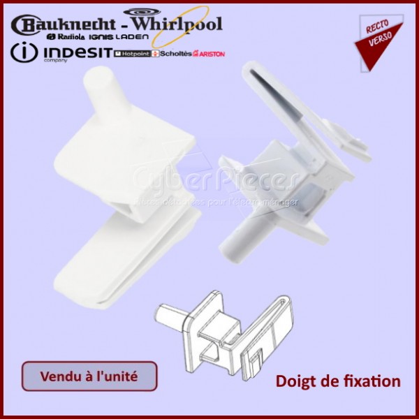 Doigt de fixation Gauche Whirlpool 481010632442 CYB-041324