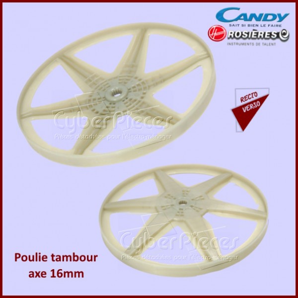 Poulie tambour axe 16mm Candy 41024467 CYB-350747
