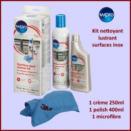 Kit nettoyant et lustrant pour surfaces inox CYB-176859