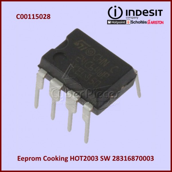 Eeprom Cooking HOT2003 SW Indesit C00115028 CYB-330886