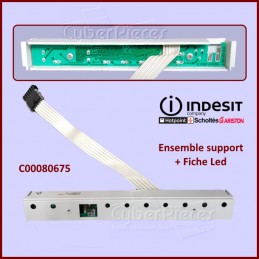 Ensemble support + Fiche Led Indesit C00080675 CYB-319263