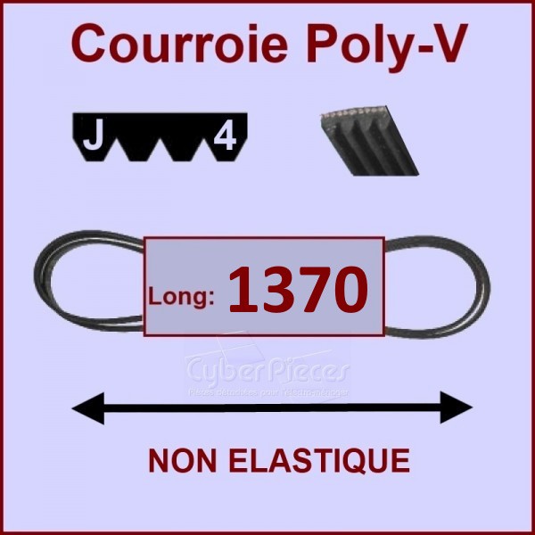 Courroie 1370J4 non élastique CYB-325943