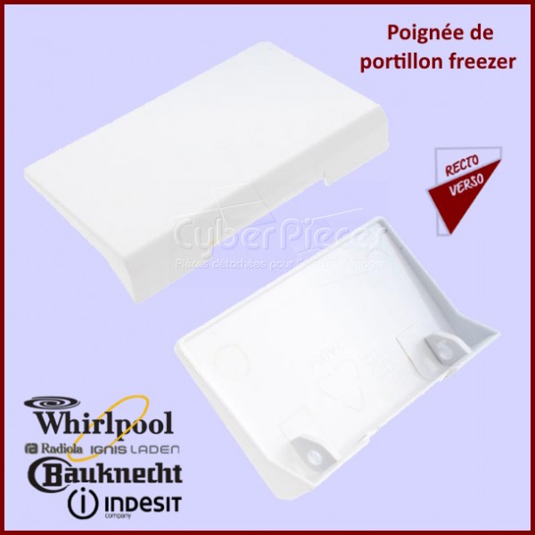 Poignee de portillon freezer Whirlpool 481249868226 CYB-198035