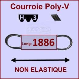 Courroie 1886H3 non élastique CYB-363907