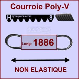 Courroie 1886H8 non élastique CYB-207911