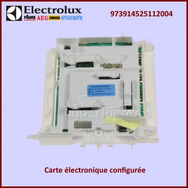 Carte électronique configurée Electrolux 973914525112004 CYB-266888