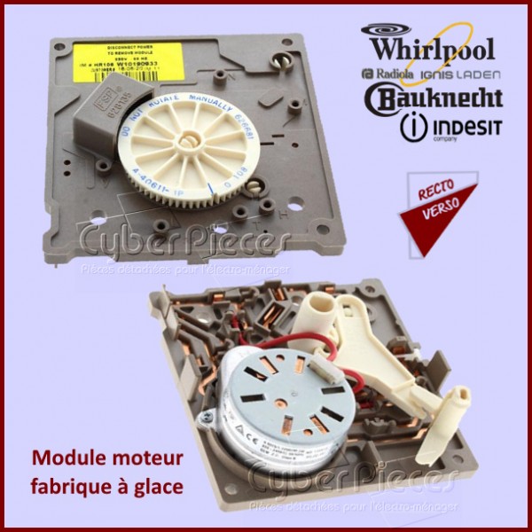 Module moteur fabrique à glace Whirlpool 482000008812 CYB-437882