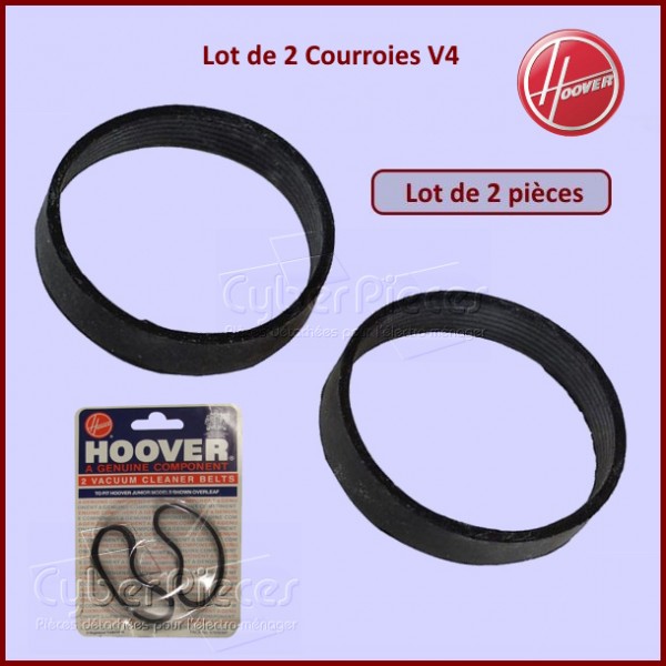 Lot de 2 Courroies V4 Hoover 09031006 CYB-051644