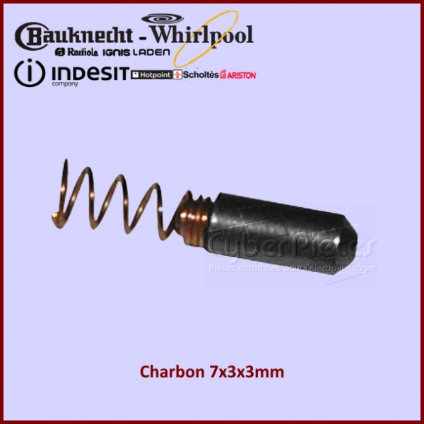 Charbon 7x3x3mm Whirlpool 481936248008 CYB-204187