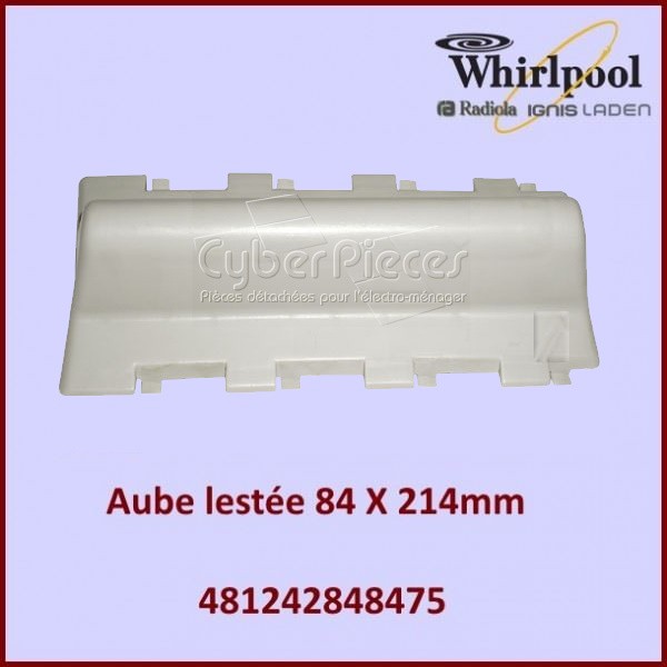 Aube de tambour lestée Whirlpool 481241848475 CYB-082150