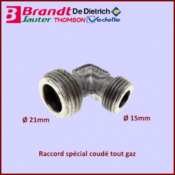 Raccord spécial coudé tout gaz Brandt 79X7782 CYB-249690