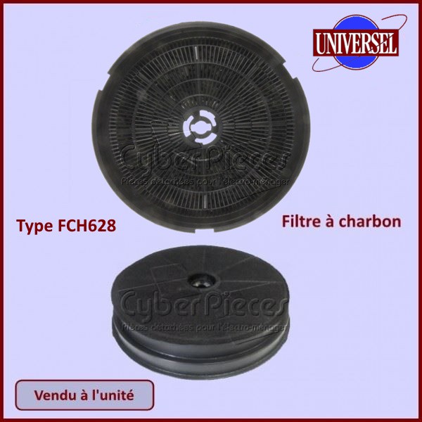 Filtre à charbon Type FCH628 - Ø190x36mm CYB-019736