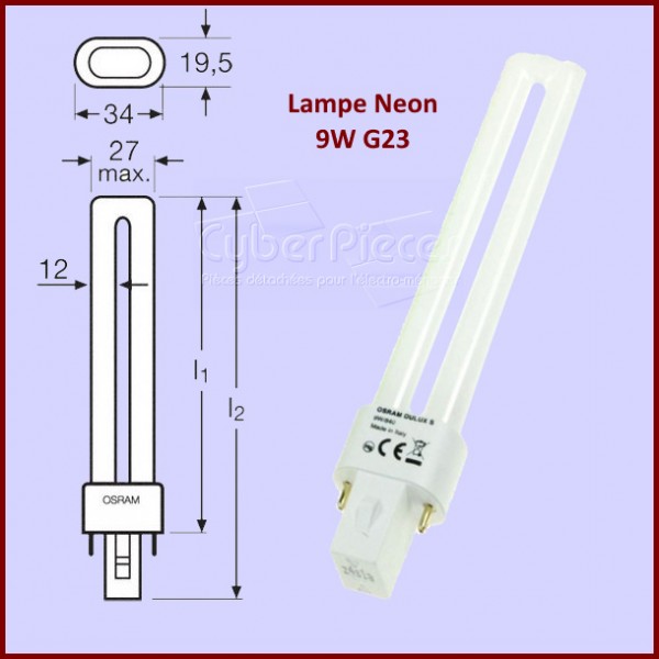 Lampe Neon 9W G23