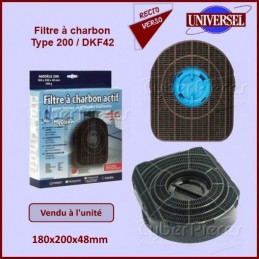 2 filtres charbon actif hotte ROBLIN 5016003