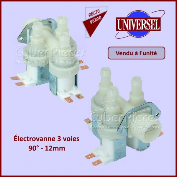 Électrovanne 3 voies 90° - 12mm Brandt 55X8394 CYB-006149