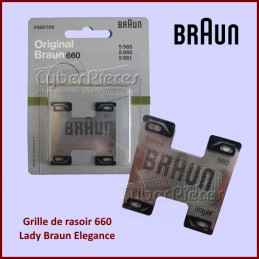 Grille de rasoir 660 Lady Braun Elegance 5660708 CYB-052214