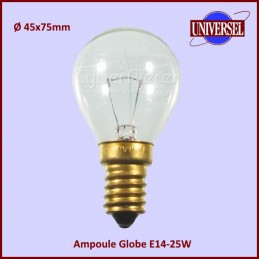 Ampoule UNIVERSEL LAMPE E14 25W FOUR 300 ° MICRO-ONDES