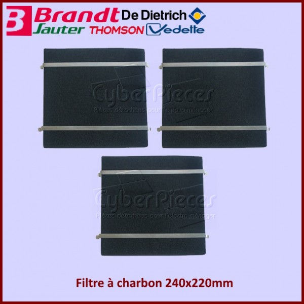 Filtre à charbon Brandt 74X0998 CYB-241915