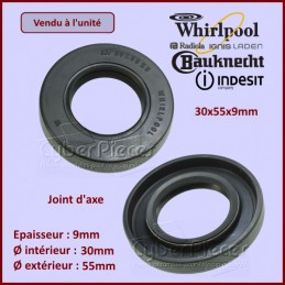 Joint d'axe 30x55x9mm Whirlpool 480111100376 CYB-009522