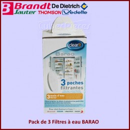 Pack de 3 Filtres à eau BARAO pour REF USA Brandt CYB-173308