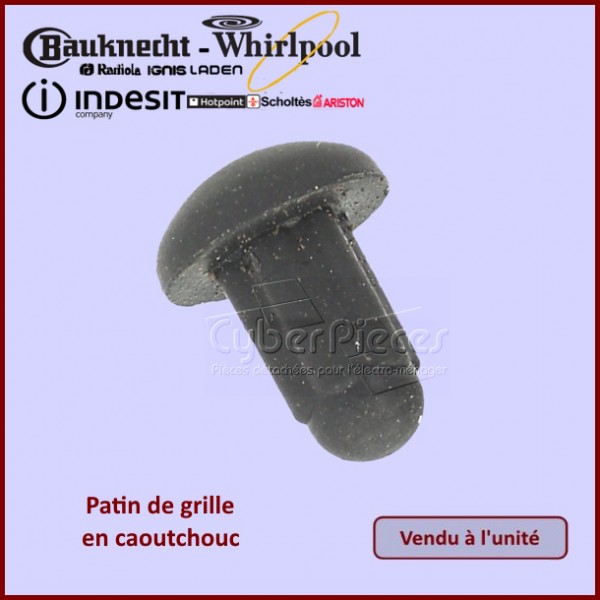 Patin de grille en caoutchouc Indesit C00053844 CYB-317672