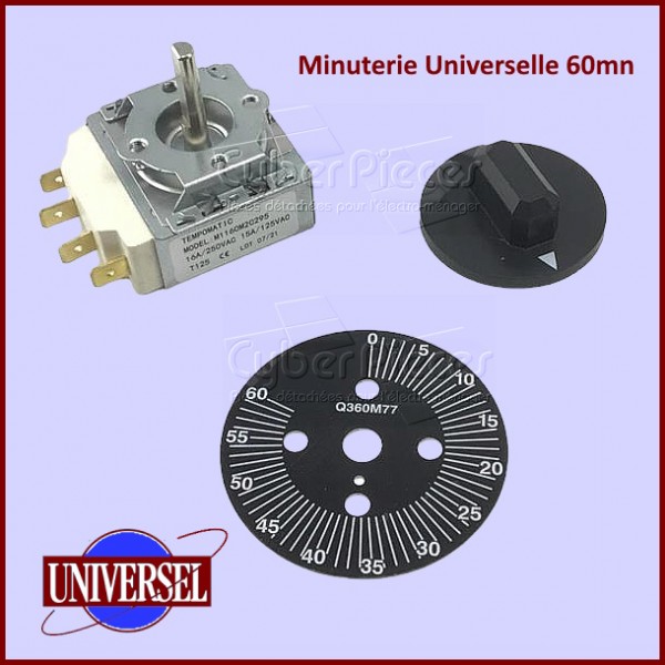 Minuterie Universelle 60mn - Pièces four