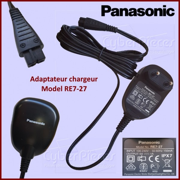 Adaptateur chargeur PANASONIC Model RE7-27 ***Pièce épuisée*** CYB-298537