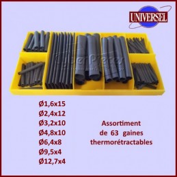Assortiment de 63 gaines Thermorétractables CYB-232982