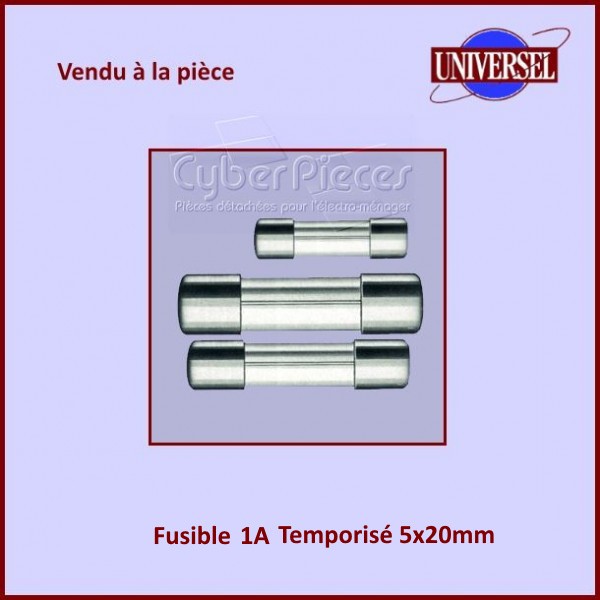 Fusible 1.0A Temporisé 5x20mm en verre CYB-219433