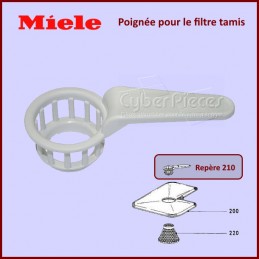 Poignée pour le filtre tamis Miele 3990150 CYB-071857