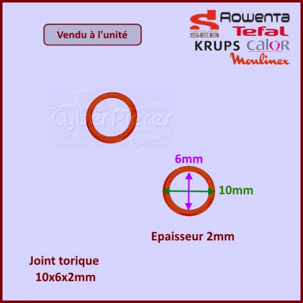 Joint torique 10x6x2mm Seb MS-0698861 CYB-343244