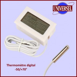 2 PCS Thermomètre pour Réfrigérateur Congélateur Frigidaire Numérique  Température -20 à 50°C avec Crochet