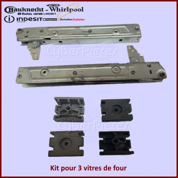 Kit pour 3 vitres de four Whirlpool 481231019232 CYB-186247