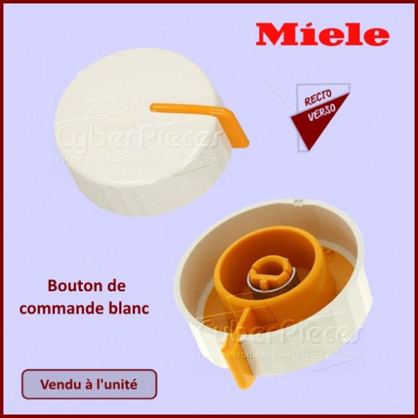 Bouton de commande blanc Miele CYB-178389