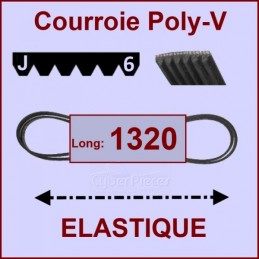 Courroie 1320J6 - EL- élastique Miele 4073281 CYB-390118