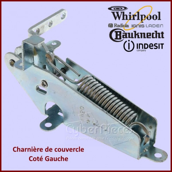 Charnière gauche de couvercle Indesit C00063863 CYB-319331