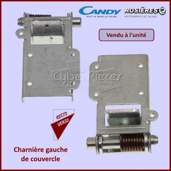 Charnière gauche de couvercle Candy 92997881 CYB-257534