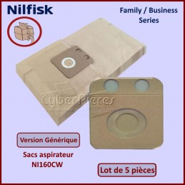 Lot de 5 sacs adaptable NILFISK 82222900 CYB-384445
