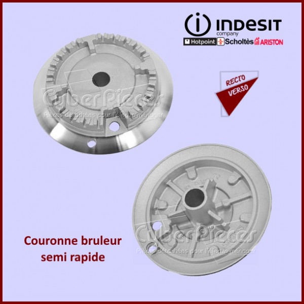 Couronne bruleur semi rapide Indesit C00136244 CYB-335447