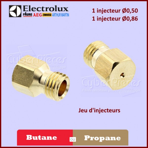 Injecteurs gaz Butane 86 et 50 Electrolux 50240719000