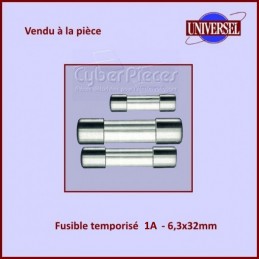 Fusible 1A Temporisé 6x32mm en verre CYB-178068