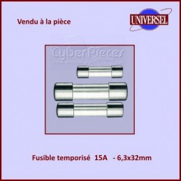 Fusible 15A Temporisé 6x32mm en verre CYB-193009