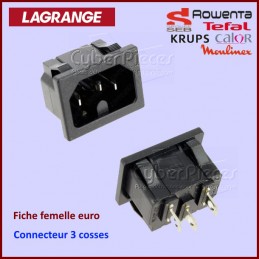 Connecteur 3 cosses male pour petit ménager CYB-240239