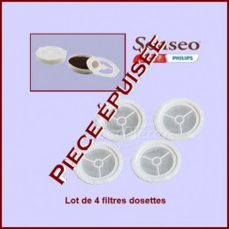 Lot de 4 dosettes filtre lavable pour Senseo CYB-032124