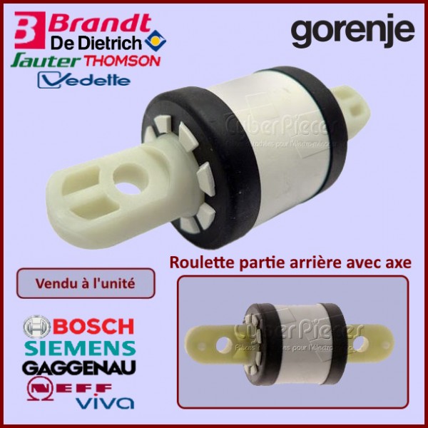 Roulette arrière avec axe Brandt 55X2918 CYB-225946