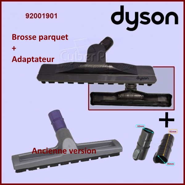 Adaptateur d'aspirateur 35 mm Convient à: Dyson Gris Plastique