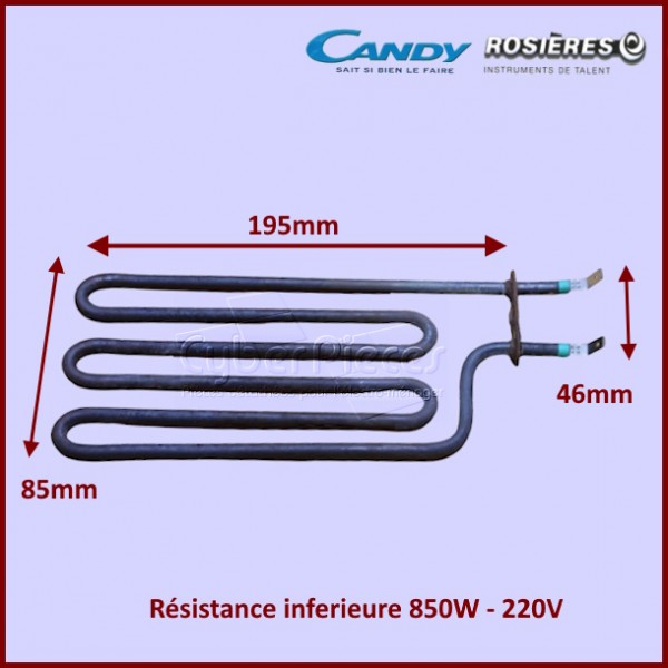 Resistance inferieure séchage Candy 92212281 CYB-182317
